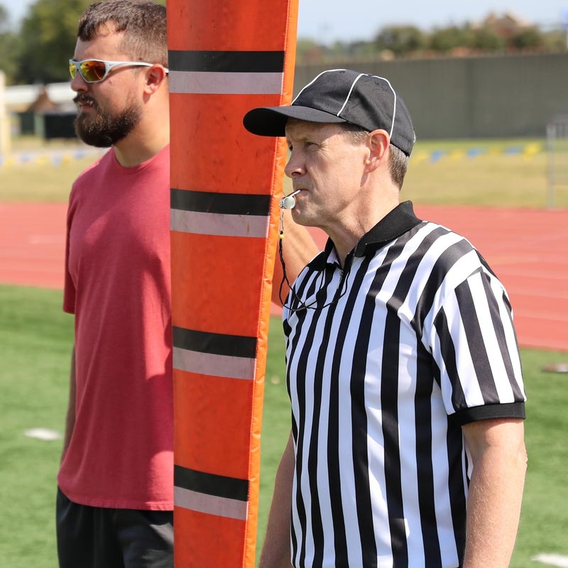 Murray Sporting Goods Men's Collared Referee Shirt 4-Piece Bundle - Referee Shirt, Hat, Flag, & Whistle Halloween Costume - Image 4